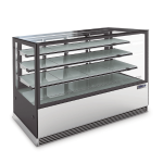 Vitrina pastelera cuadrada 1.50 mt de 3 repisas