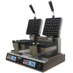 Wafflera cuadrada eléctrica doble